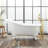 57" Erica Cast Iron Clawfoot Soaking Tub-75245256