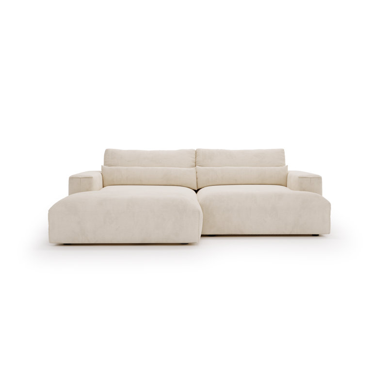 Teador 3 Seater Corner Sofa , Cream