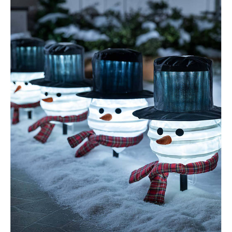 Snowman Solar Luminary & Pathway Lights