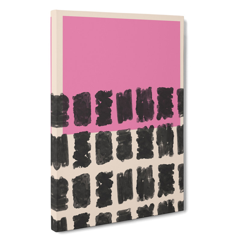 Block Print No.1 - Wrapped Canvas Painting, 91cm H x 60cm W x 3cm D