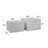 Set of 2 grey coffee tables