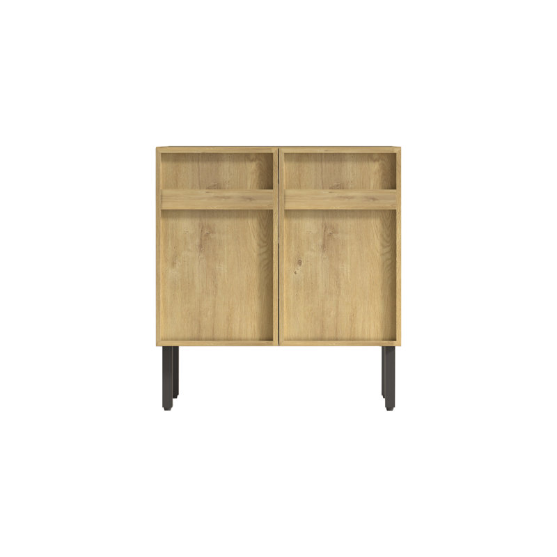 Meuble-lavabo mural en chêne de 30 pouces (76 cm) seulement