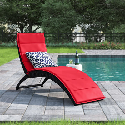 Outdoor Chaise Lounge , Cushion Included