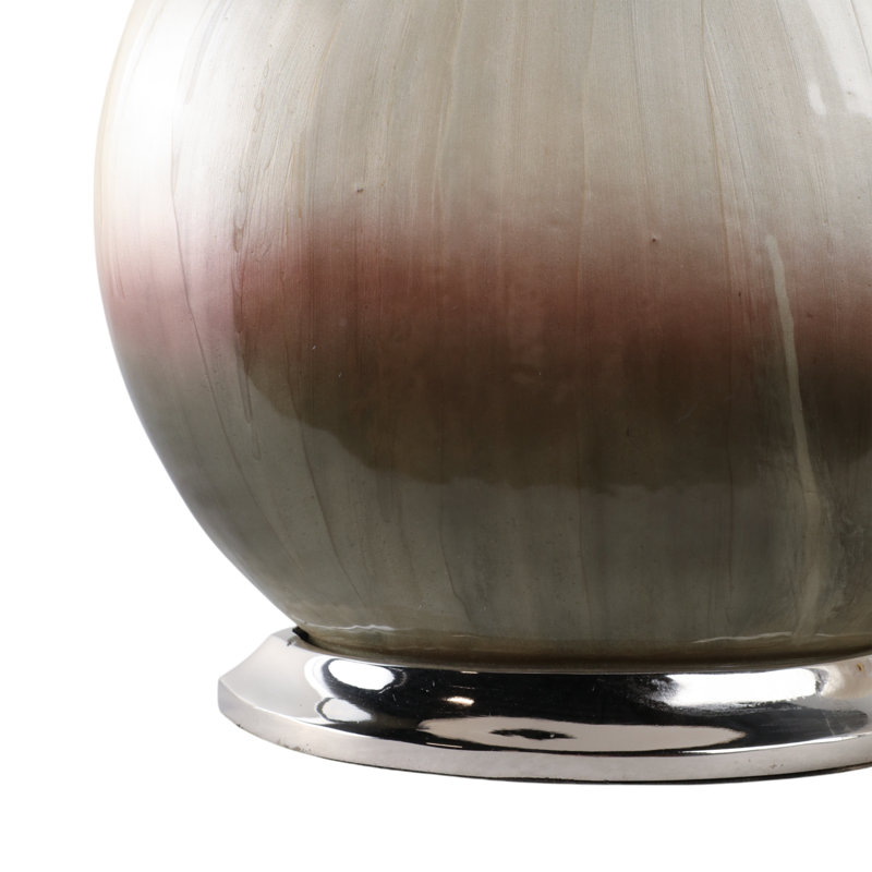 Red Barrel Studio® 32" Eaves Handfinished Glass Table Lamp