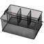 Porte-ustensiles, range-ustensiles, panier, porte-ustensiles, cuisine, treillis métallique, L 10 po x l 7 po x H 4,75 po, noir