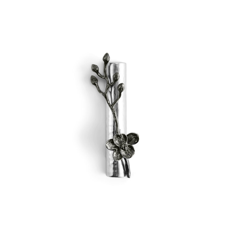 Orchid Nickelplate Mezuzah, Black