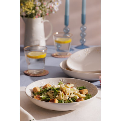 Daisy 1ml Stoneware Pasta Bowl