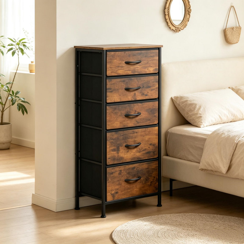 45 cm W Chest of 5 Drawers