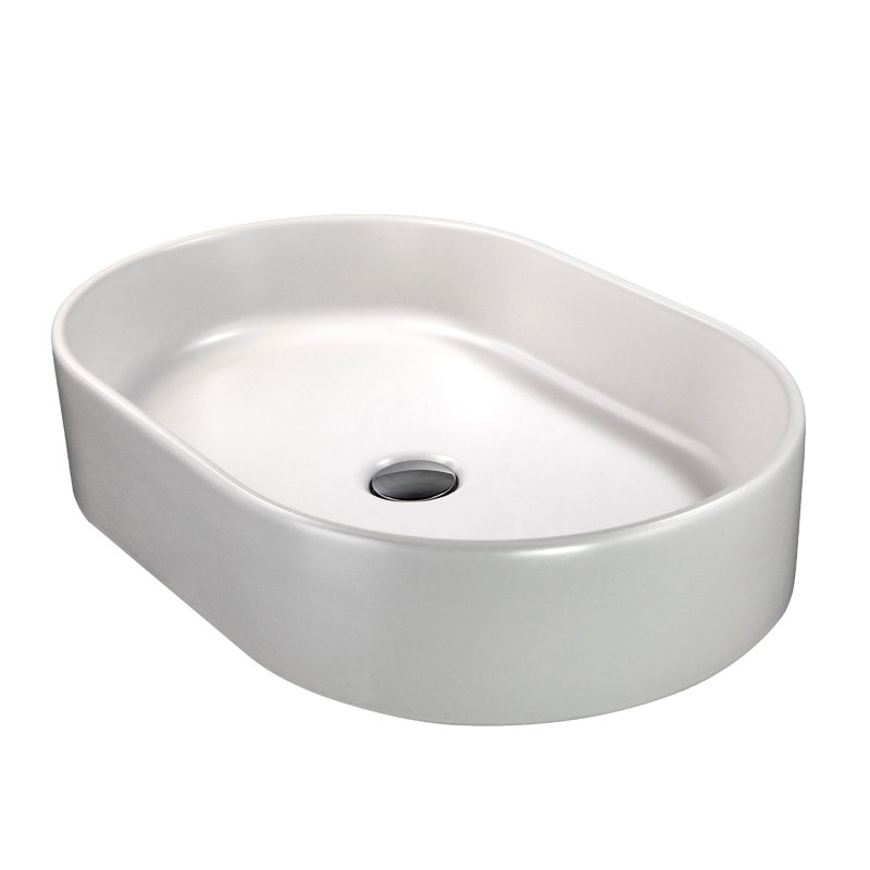 Regatta 23.75'' L Bathroom Sink, Matte White