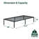 Russel 14'' Contemporary Modern Bed Frame