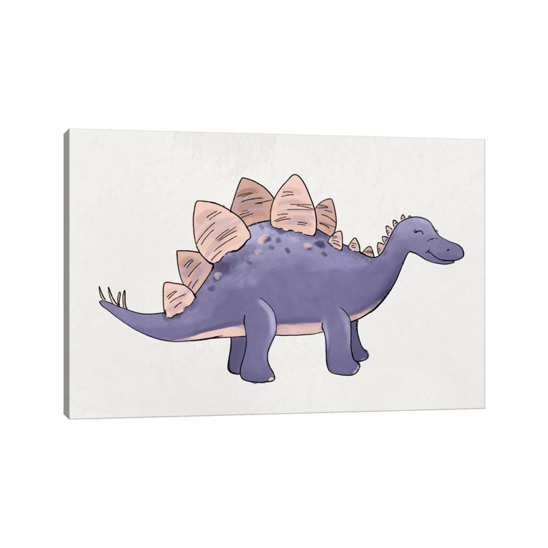 Stegosaurus by Katie Bryant - Wrapped Canvas Gallery-Wrapped Canvas Giclée, 20.32 cm H x 30.48 cm W