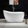 54" x 28" Freestanding Soaking Acrylic Single Slipper Bathtub with Reversible Drain