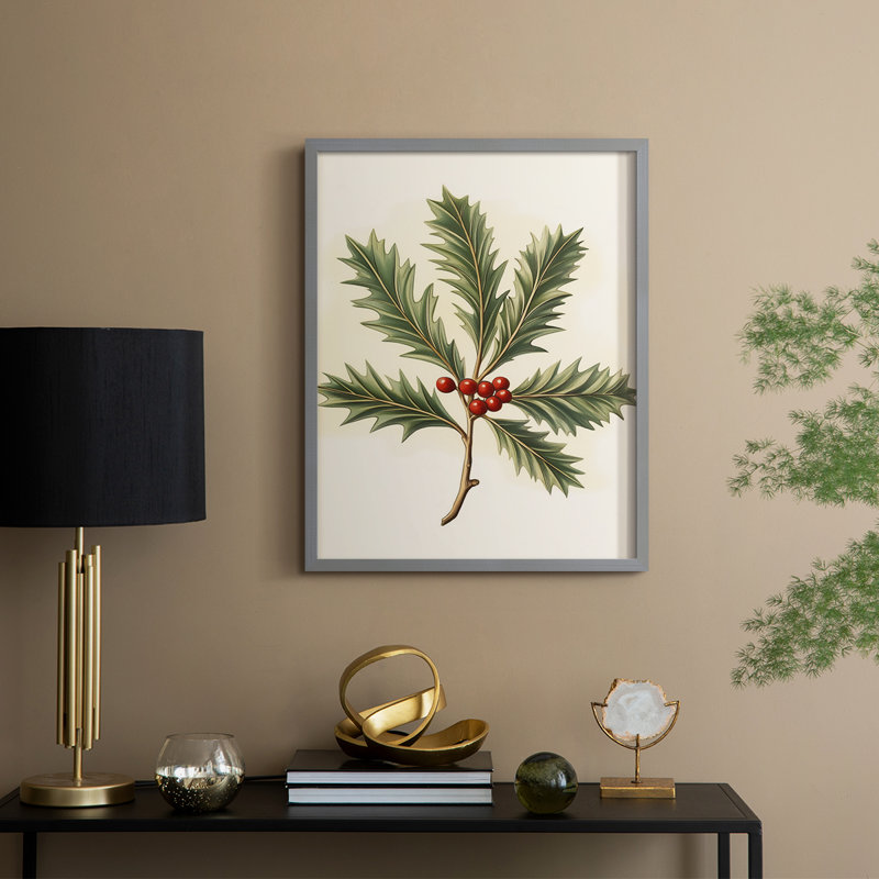 Art des Fêtes de Noël - série 2 - CCLXIV, reproduction encadrée - bois massif, Grey, H 15 po x l 12 po