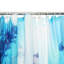 Rideau de douche simple Beedeville + crochets