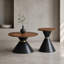 Ensemble de tables basses rondes 2 pièces-392447416