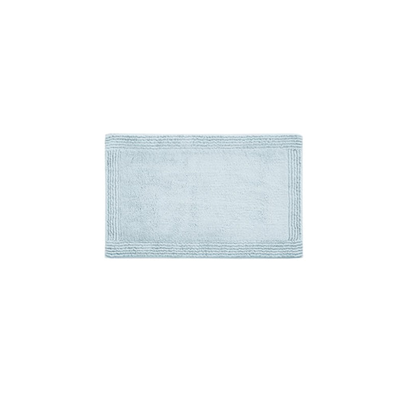 Tapis bleu pour salle de bain réversible 21 x 34 po, 100% coton, 3000 g / m²