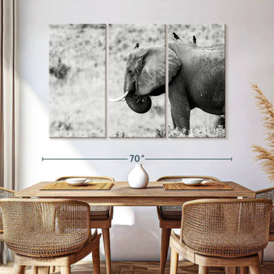 Éléphant et ses amis