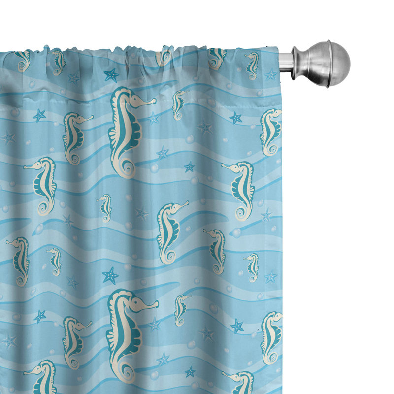 Animal Semi-Sheer Rod Pocket Sliding Panel, 28" x 84"