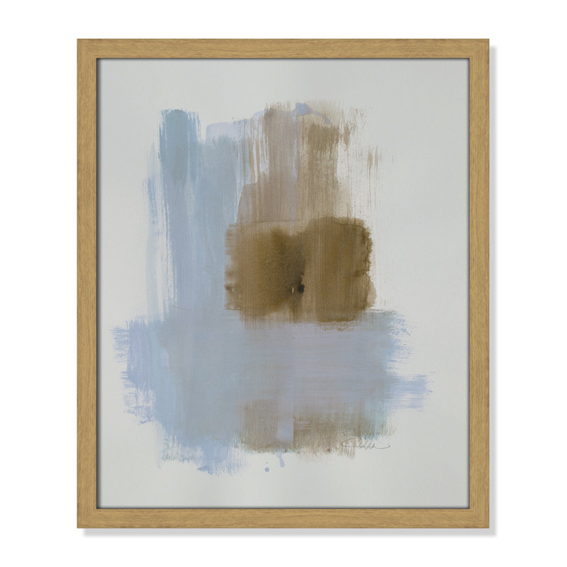 Esmeray "Powder Room Wash IV" Print, Natural Slim Frame Unmatted, 19" H x 16" W x 1.25" D  