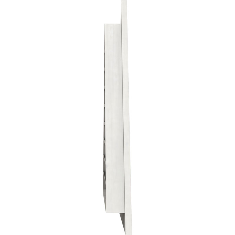 Évent de gable à fixation triangulaire en bois de tangage, H 40 po x l 80,13 po (OB : H 34 po x l 68 po), Pin apprêté (lisse)