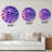 Purple and Blue Liquid Fuchia Art IX - Modern Wall Clock-770771826