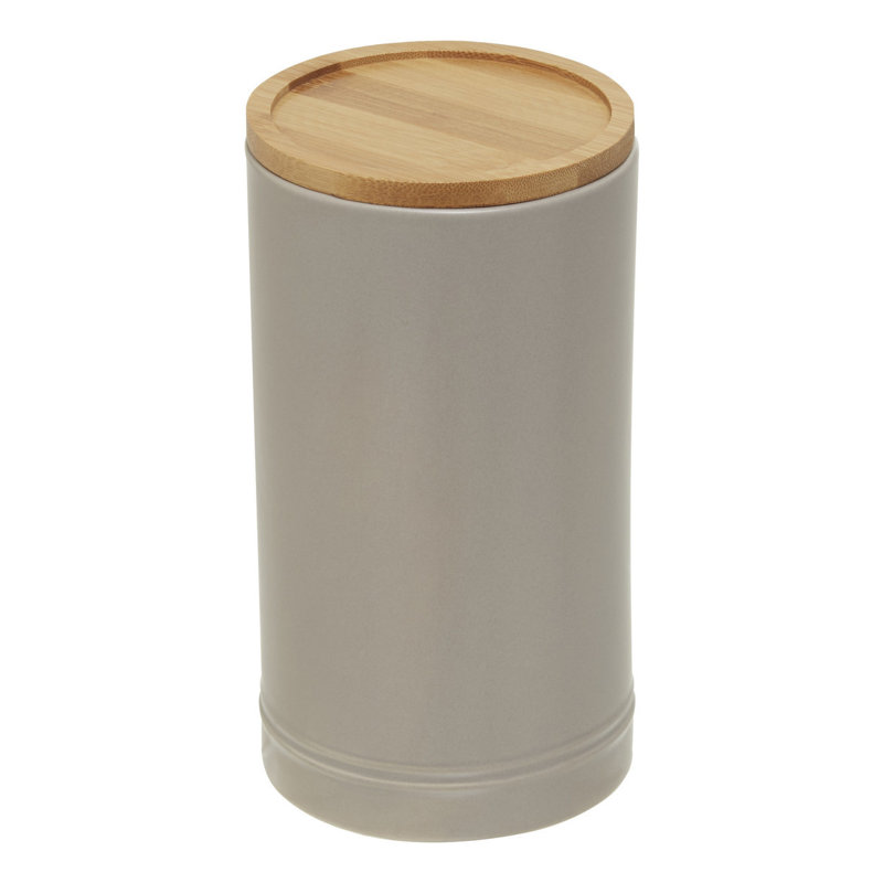 Fenwick Ceramic / Porcelain Jar, Grey, 12cm H x 11cm W x 11cm D