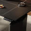  Bureau rectangulaire en cuir noir avec 2 tiroirs Barenia-108218780