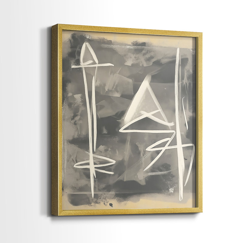 "ABSTRACT Series DCCL XXXIV" par J Paul, H 29 po x l 23 po, Doré