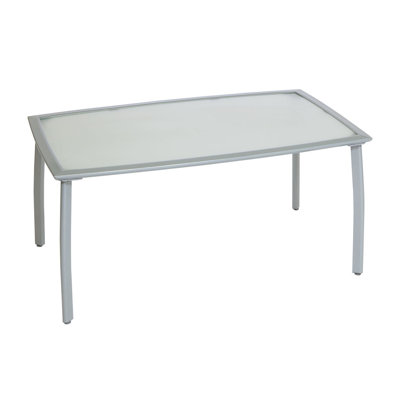 Milkweed Rectangular Metal Outdoor Dining Table , 150cm cm W 90cm cm D