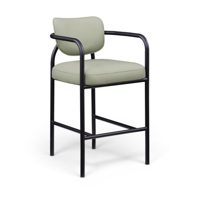 Tabouret de bar rembourré en cuir Serava Mint Vegan