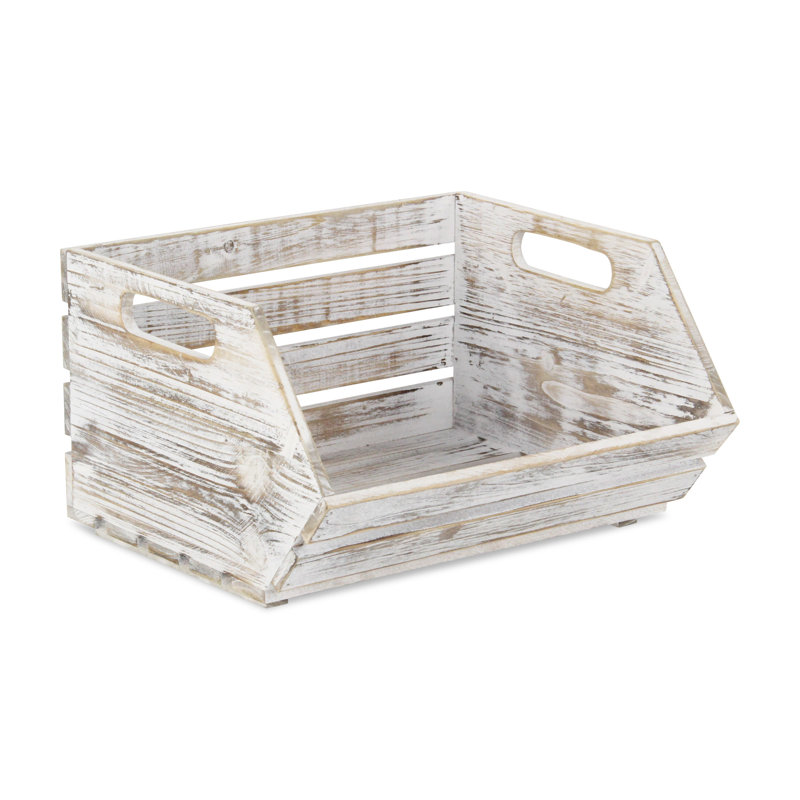 Boîte de rangement en bois Hashum