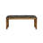 Eure Fabric Upholstered Accent Bench Black and Natural