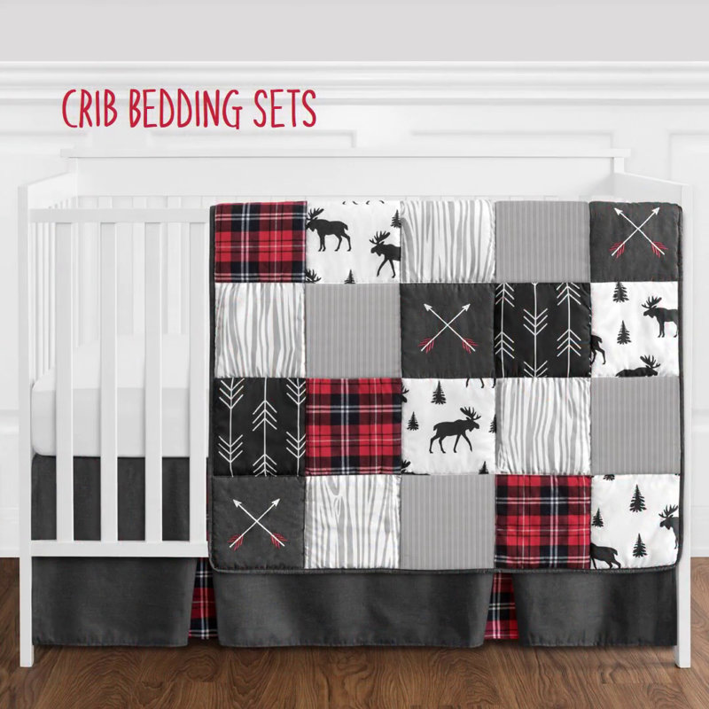 Full Red and Black Reversible Microfiber Kids Comforter Set