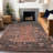Machine Washable Indoor/Outdoor Xhevrie Terracotta Rug-393258548