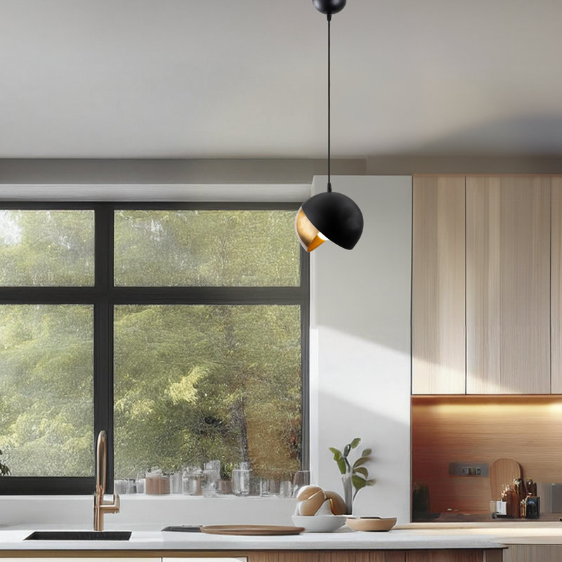 Adjustable Height Metal Body Novelty Single Pendant