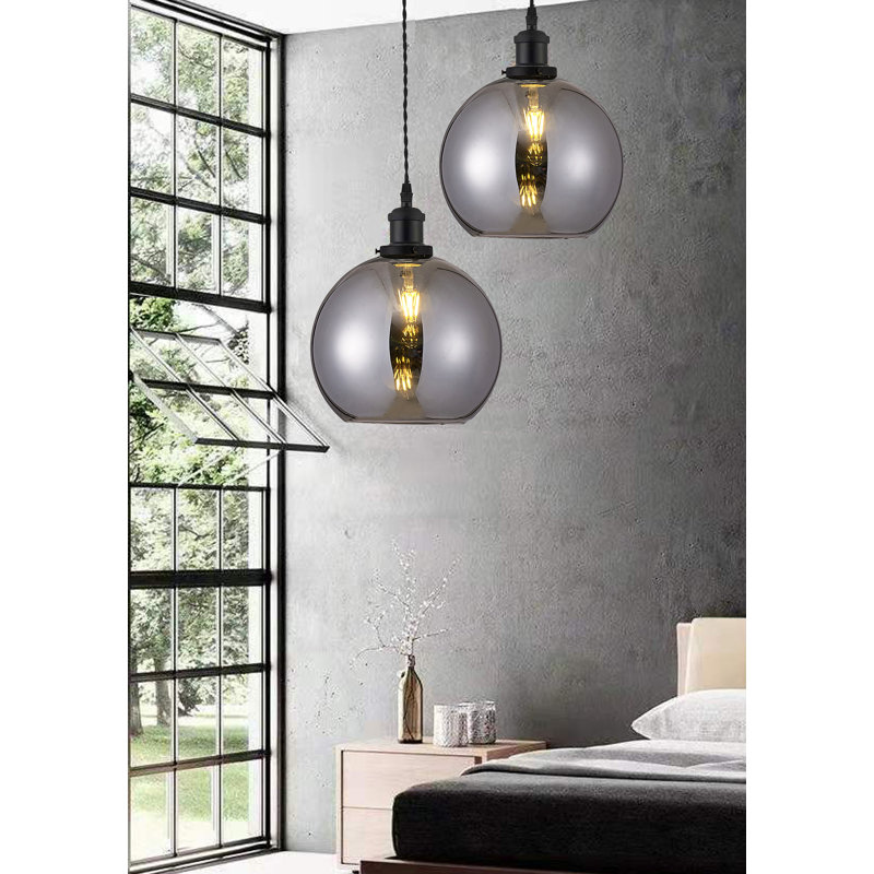1 - Light Sphere Pendant, Smoked