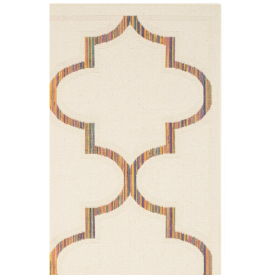 Havana Natural Performance Geometric Rug