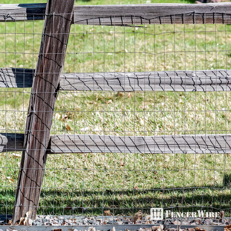 Fencer Wire 14 Gauge Galvanized Welded Wire with Mesh Size 2 inch by 4 inch, Multiple Sizes, 2 ft. H x 100 ft. W