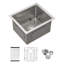 Deep Stainless Steel Undermount Sink - Modern Design For Effortless Kitchen Use