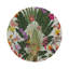 Fantasy Tropical Vegan Leather Round Beaded Placemat