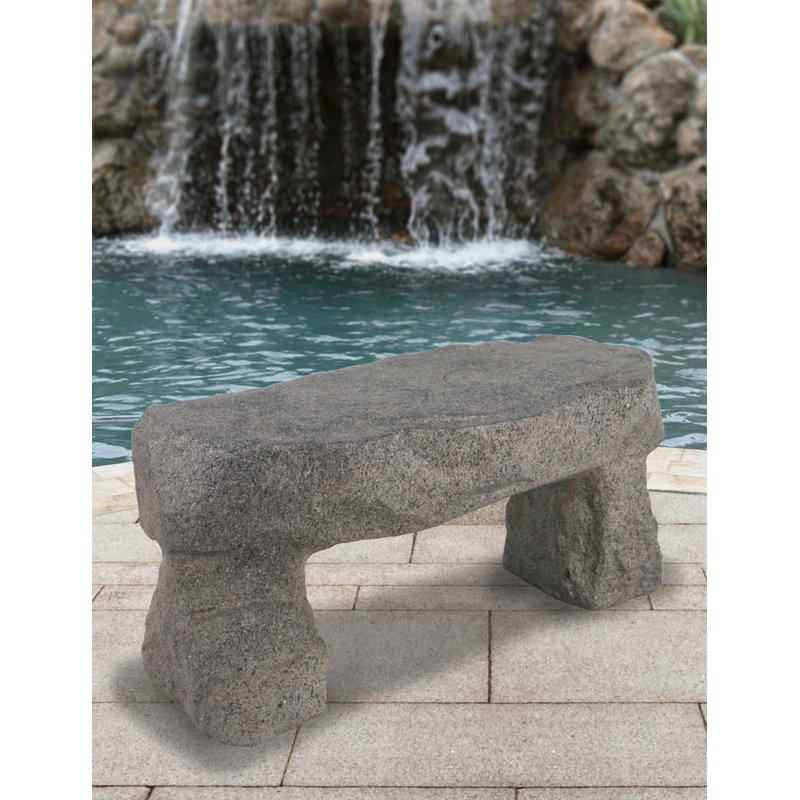 Banc de jardin en pierre Ducey, Gris