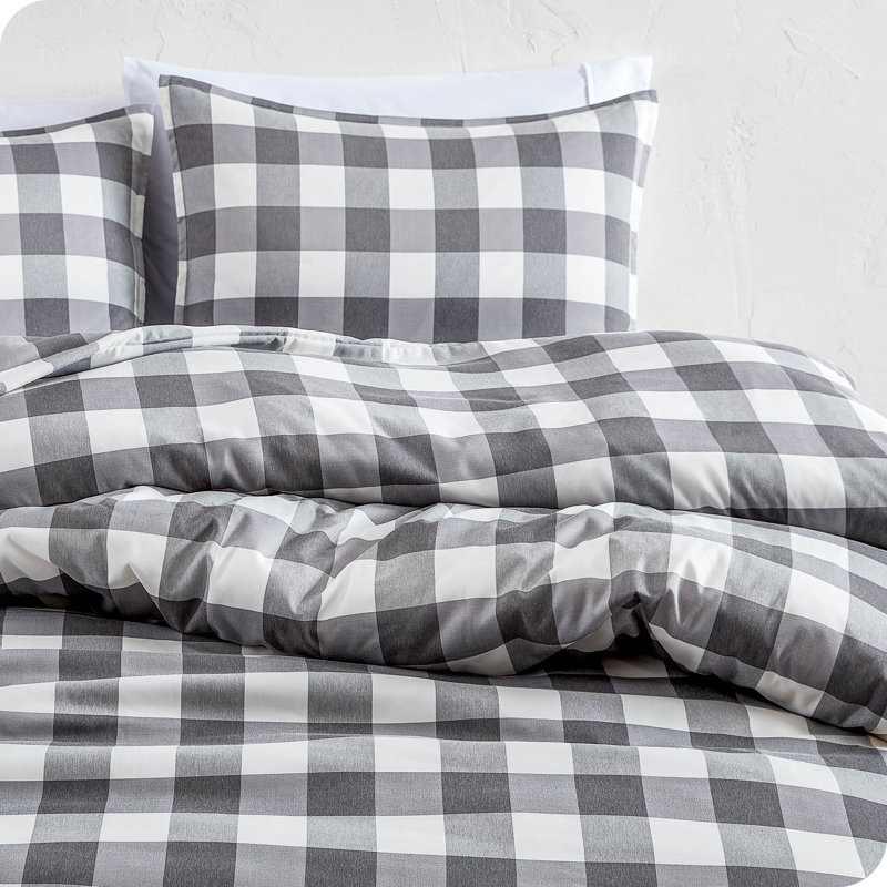 Housse de couette chinée Bare Home - Collection Super Soft - Literie légère et texturée