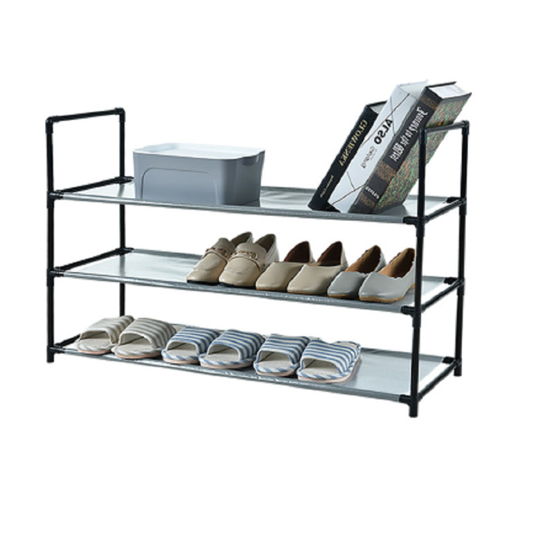 Range-chaussures en tissu 12 paires, Gris
