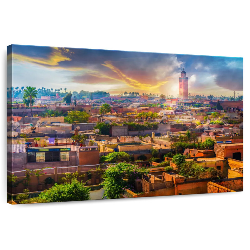 Coucher de soleil marocain Nicci, H 20 po x l 30 po