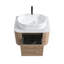 Meuble-lavabo Erba 24 pouces avec lavabo, armoire murale couleur miel avec porte-serviettes offert, lavabo ovale en céramique à rayures, sans bonde ni robinet, préassemblé-1096747953-1096747956