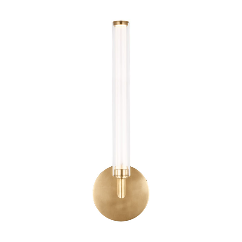 Poza 1 - Light LED Armed Sconce, Hand-Rubbed Antique Brass
