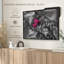 "Art mural papillon monarque rose"-518272556