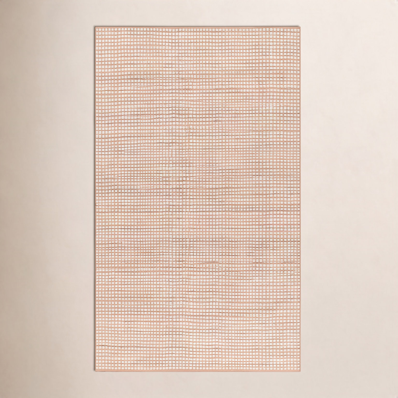 Acerra Pink Hand-Woven Geometric Outdoor Rug, Rectangle 5' x 7'6"
