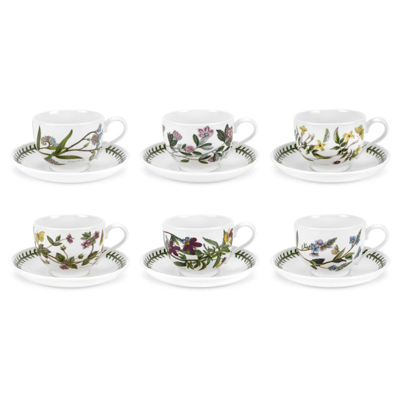 Portmeirion, Botanic Garden - Teacups & Saucers, 200ml