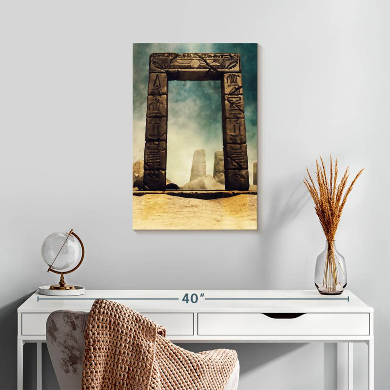 Lilie Ancient Egyptian Stone Arch, 24" H x 16" W